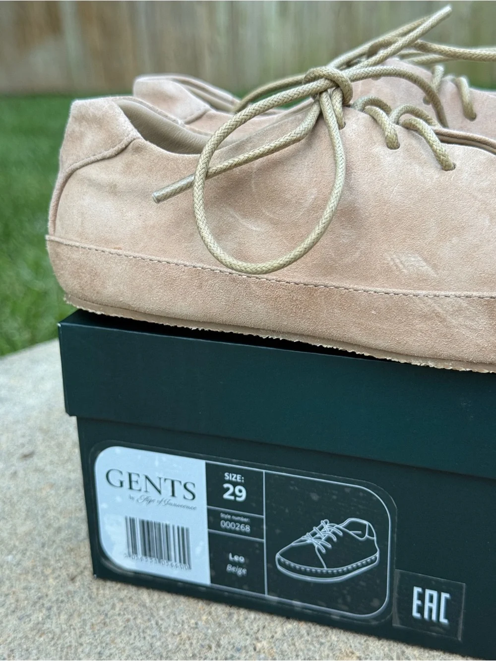 NEW GENTS by Age of Innocence Beige Suede Lace-Up Shoes / Sneakers (EU 29)